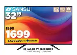 HiFi Corp Sansui 32-inch HD TV-SLED32HDR offer