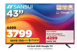 HiFi Corp Sansui 43-inch UHD Google TV offer