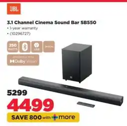 HiFi Corp 3.1 Channel Cinema Sound Bar SB550 offer
