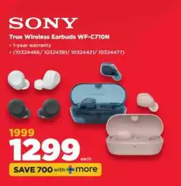 HiFi Corp Sony True Wireless Earbuds WF-C710N offer