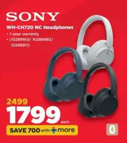 HiFi Corp Sony WH-CH720 NC Headphones offer
