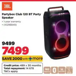HiFi Corp Partybox Club 120 BT Party Speaker offer