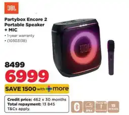 HiFi Corp JBL Partybox Encore 2 Portable Speaker + MIC offer