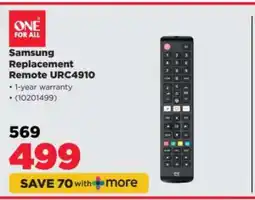 HiFi Corp Samsung Replacement Remote-URC4910 offer