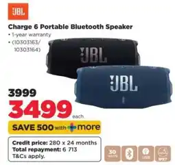 HiFi Corp JBL Charge 6 Portable Bluetooth Speaker offer