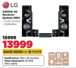 HiFi Corp LG 2300W AV Receiver System MR11 offer