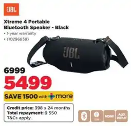 HiFi Corp Xtreme 4 Portable Bluetooth Speaker - Black offer