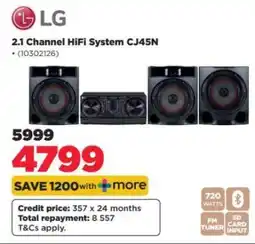 HiFi Corp LG 2.1 Channel HiFi System CJ45N offer