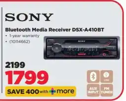 HiFi Corp Sony Bluetooth Media Receiver DSX-A410BT offer