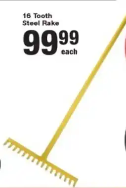 Build It 16 Tooth Steel Rake offer