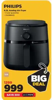 HiFi Corp PHILIPS 6.2L Analog Air Fryer offer