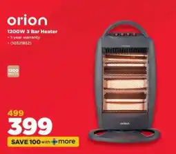 HiFi Corp orion 1200W 3 Bar Heater offer