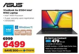 HiFi Corp ASUS VivoBook Go E1504 Intel N150 Laptop offer