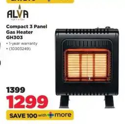 HiFi Corp ALVA Compact 3 Panel Gas Heater GH303 offer