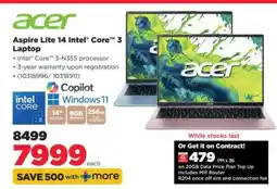 HiFi Corp Acer Aspire Lite 14 Intel Core 3 Laptop offer