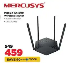 HiFi Corp MERCUSYS MR60X AX1500 Wireless Router offer