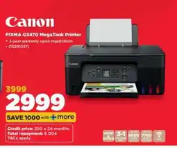HiFi Corp Canon PIXMA G3470 MegaTank Printer offer