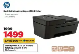 HiFi Corp DeskJet Ink Advantage 4376 Printer offer