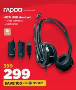 HiFi Corp Rapoo H120 USB Headset offer