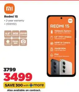 HiFi Corp Redmi 15 offer