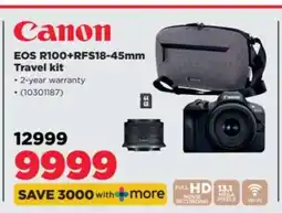 HiFi Corp Canon EOS R100+ RFS18-45mm Travel kit offer