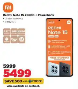 HiFi Corp Redmi Note 15 256GB + Powerbank offer