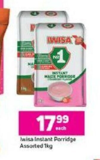 Game Iwisa Instant Porridge Assorted 1kg offer