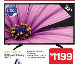 Pick n Pay Hypermarket MAXDORF 32 HD Ready LED TV offer