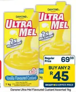 Pick n Pay Hypermarket Danone Ultra Mel Flavoured Custard Assorted 1kg offer