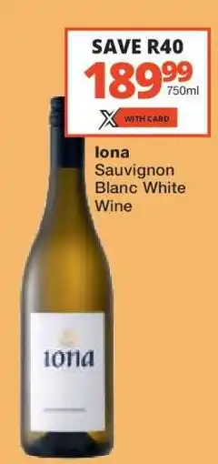 Checkers Iona Sauvignon Blanc White Wine offer