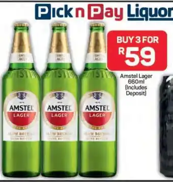 Pick n Pay Hypermarket Amstel Lager offer