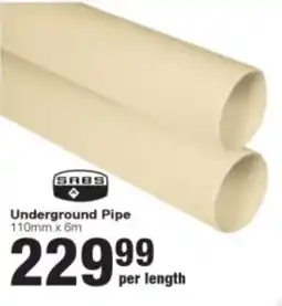Build It Underground Pipe offer