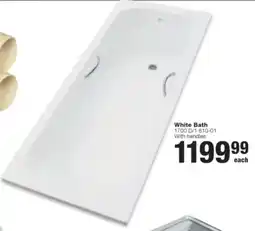 Build It White Bath With handles offer