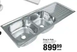 Build It Drop In Sink Double-end bowl offer