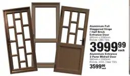 Build It Aluminium Full Staggered Hinge/ Half Brick Entrance Door offer