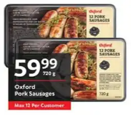 Oxford Freshmarket Oxford Pork Sausages offer
