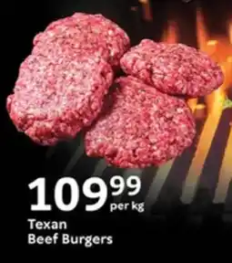 Oxford Freshmarket Texan Beef Burgers offer