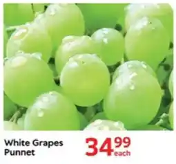 Oxford Freshmarket White Grapes Punnet offer