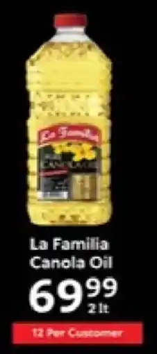 Oxford Freshmarket La Familia Canola Oil offer