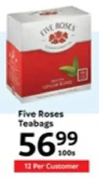 Oxford Freshmarket Five Roses Teabags offer