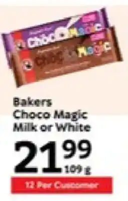 Oxford Freshmarket Bakers Choco Magic Milk or White offer