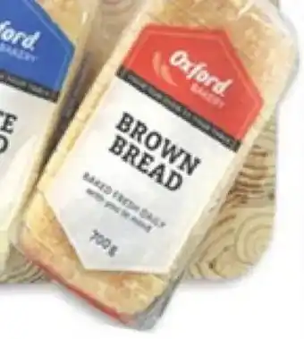 Oxford Freshmarket Oxford Sliced/ Unsliced Brown Bread offer