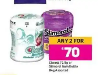 Game Clorets 72.5g or Stimorol Gum Bottle 84g Assorted offer