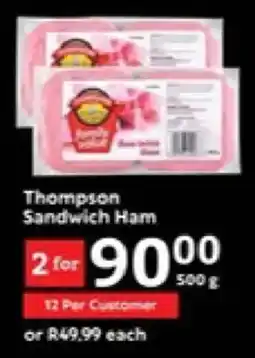 Oxford Freshmarket Thompson Sandwich Ham offer