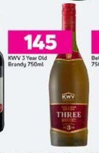 Game KWV 3 Year Old Brandy 750ml offer