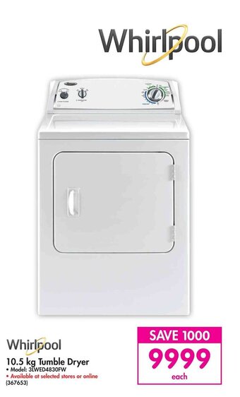 Makro Whirlpool - 10.5kg Tumble Dryer offer