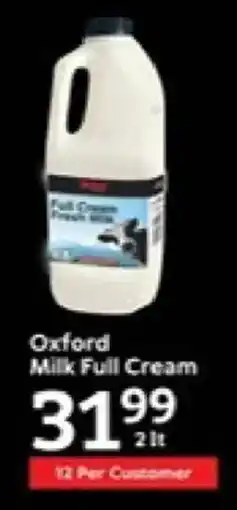 Oxford Freshmarket Oxford Milk Full Cream offer