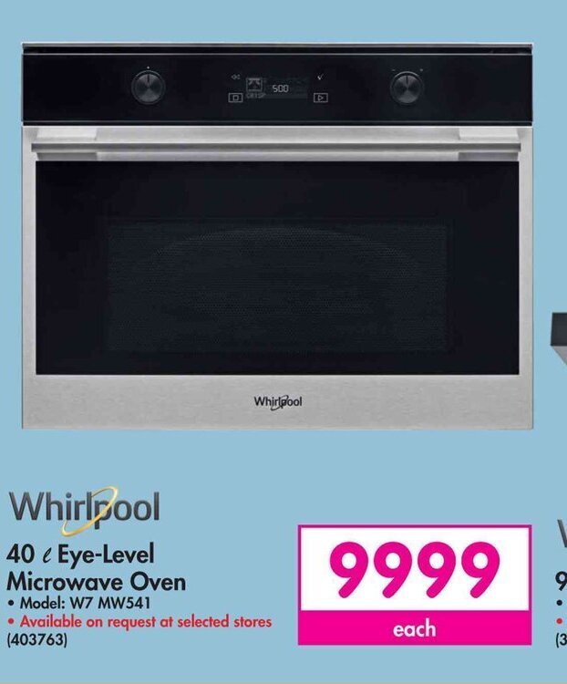 Whirlpool 40L EyeLevel Microwave Oven offer at Makro