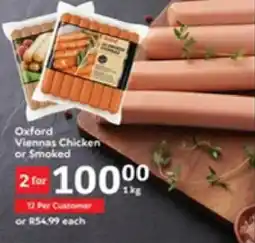 Oxford Freshmarket Oxford Viennas Chicken or Smoked offer