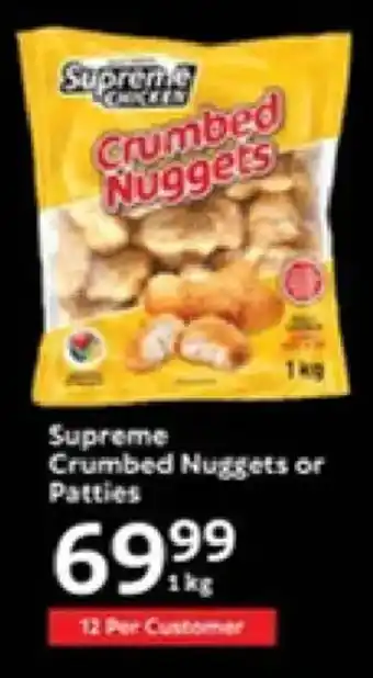 Oxford Freshmarket Supreme Crumbed Nuggets or Patties offer
